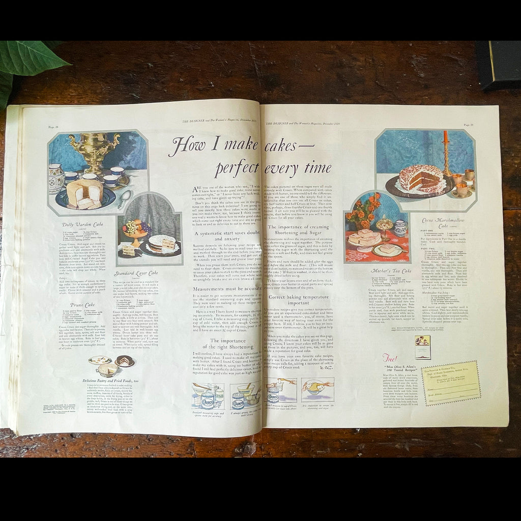 Antique Fashion and Lifestyle Magazine: The Designer and The Woman's Magazine, *Free Shipping