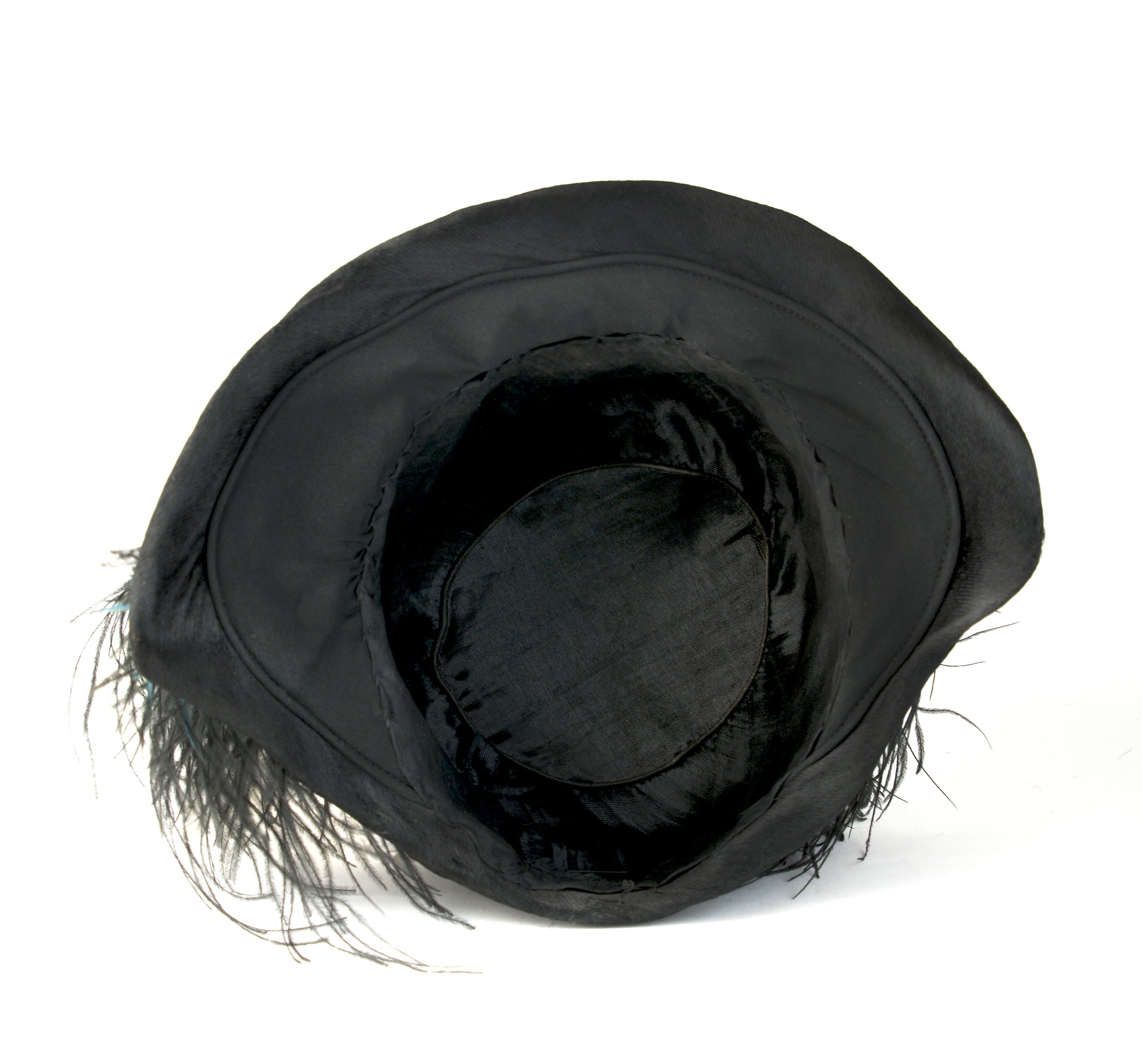 RARE! Museum-Worthy 1928 Jazz Age Couture Cloche Hand-Extended Ostrich Feathers | Exceptionally Fine Condition | NOT a Reproduction, As Seen In "Juicy History"
