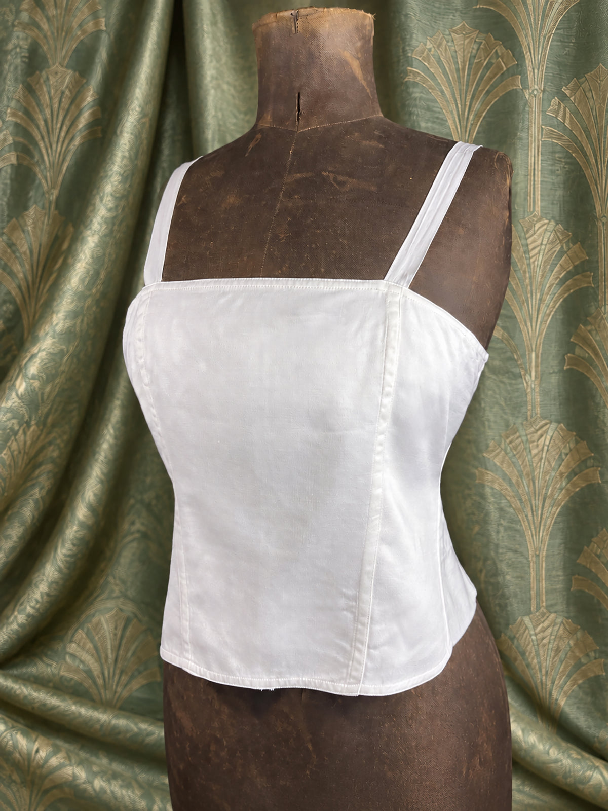 Antique Corset Cover Camisole, c. 1920, Flapper Era, Size XS, MINT, *Free Shipping