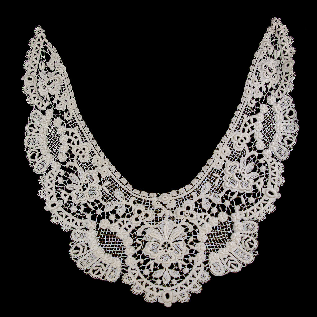 Antique Irish Crochet Bertha Collar, c. 1900  *Free Shipping