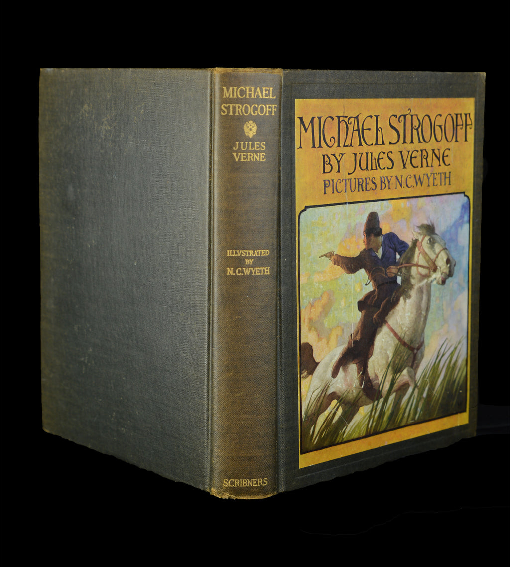 Scarce 1927 Jules Verne Michael Strogoff Illustrated by N. C. Wyeth, First Edition Thus, *Free Shipping