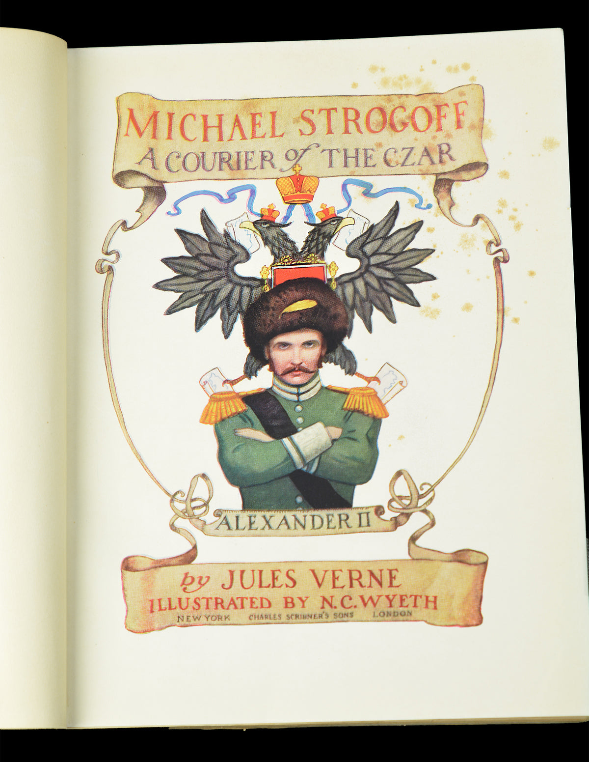 Scarce 1927 Jules Verne Michael Strogoff Illustrated by N. C. Wyeth, First Edition Thus, *Free Shipping