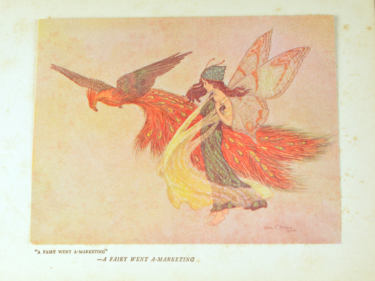 1920's Antique Children's Fairy Book, The Rose Fyleman Fairy Book, Rare First American Edition, Illustrated by Hilda T. Miller, •Free Shipping