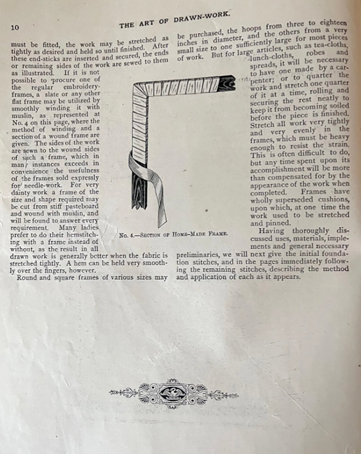 Antique Linen Edwardian Drawn Work and Pulled Thread Tutorial Book with Patterns, Publisehd London 1901, NOT a Reproduction! *Free Shipping