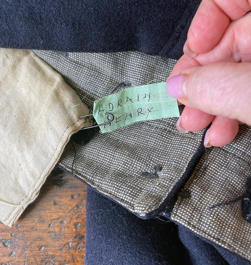 World War I U.S. Navy Gunner’s Mate First Class Uniform with Duffel Bag and Family Photograph of the Soldier Named Adrain, Dated 1917-1919, *Free Shipping