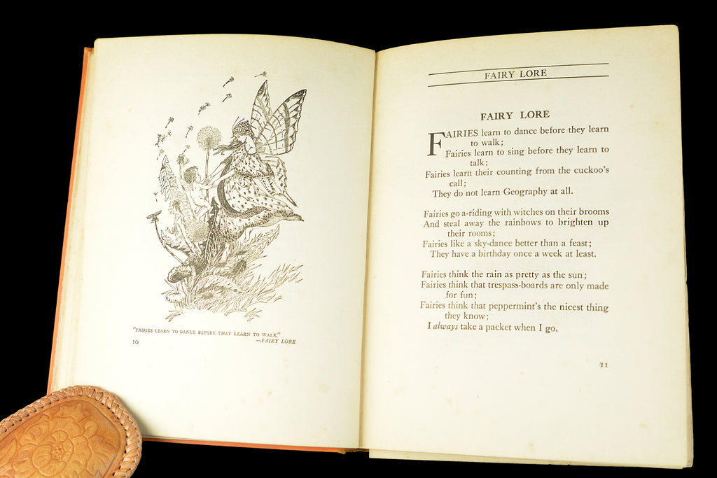 1920's Antique Children's Fairy Book, The Rose Fyleman Fairy Book, Rare First American Edition, Illustrated by Hilda T. Miller, •Free Shipping