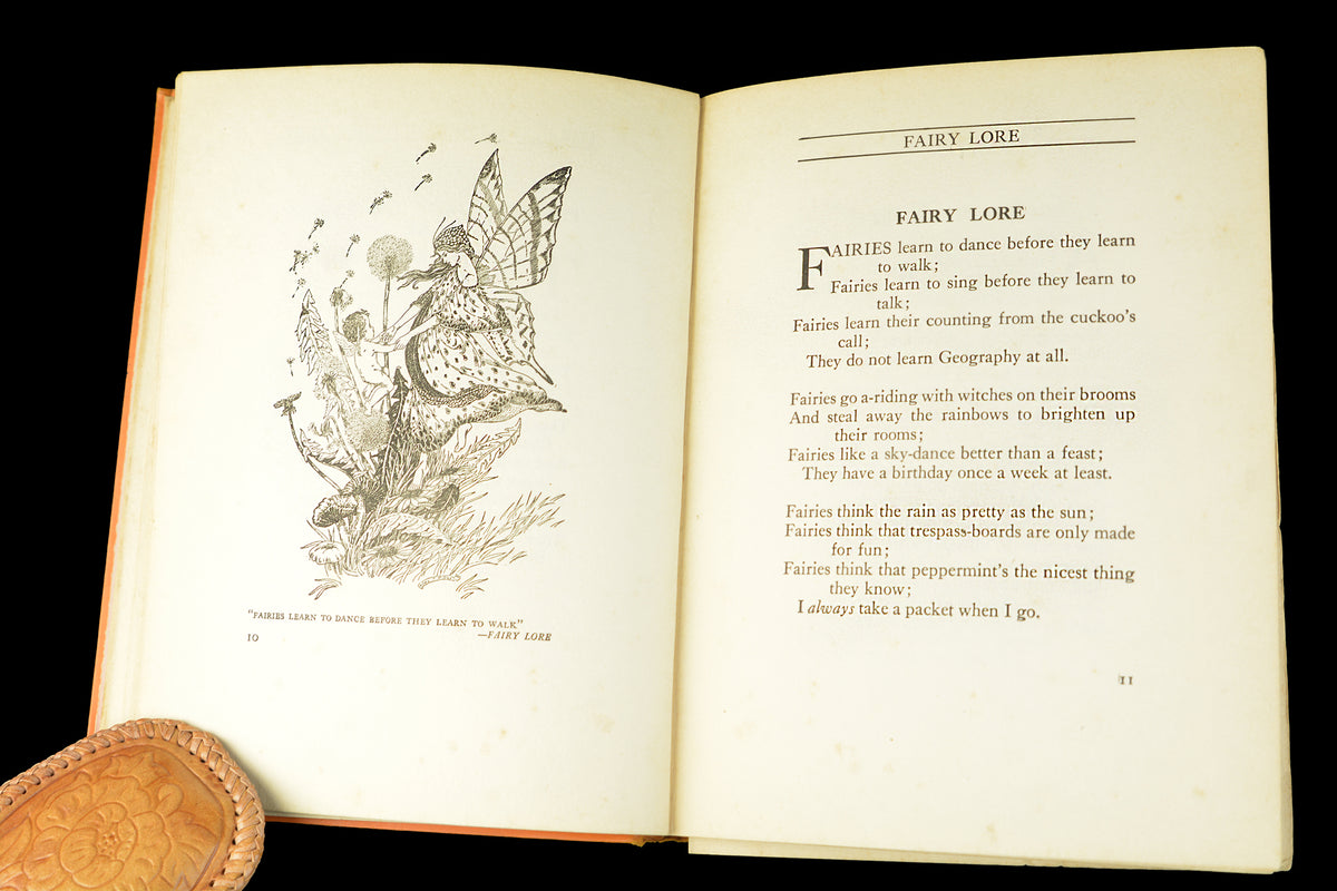 1920's Antique Children's Fairy Book, The Rose Fyleman Fairy Book, Rare First American Edition, Illustrated by Hilda T. Miller, •Free Shipping