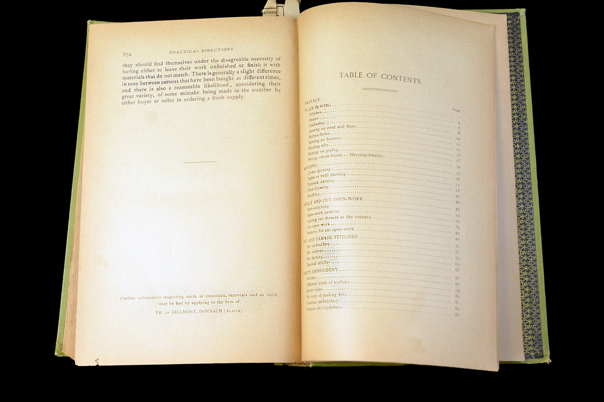 Thérèse de Dillmont, Encyclopedia of Needlework, c. 1890, Very Rare First English Edition,Victorian Needlework & Embroidery Antiquarian Book, •Free Shipping
