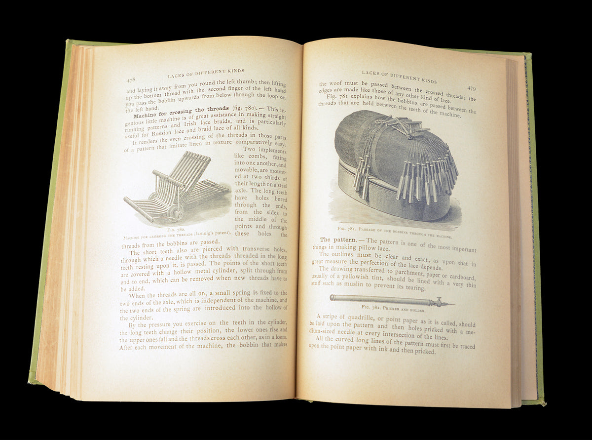 Thérèse de Dillmont, Encyclopedia of Needlework, c. 1890, Very Rare First English Edition,Victorian Needlework & Embroidery Antiquarian Book, •Free Shipping