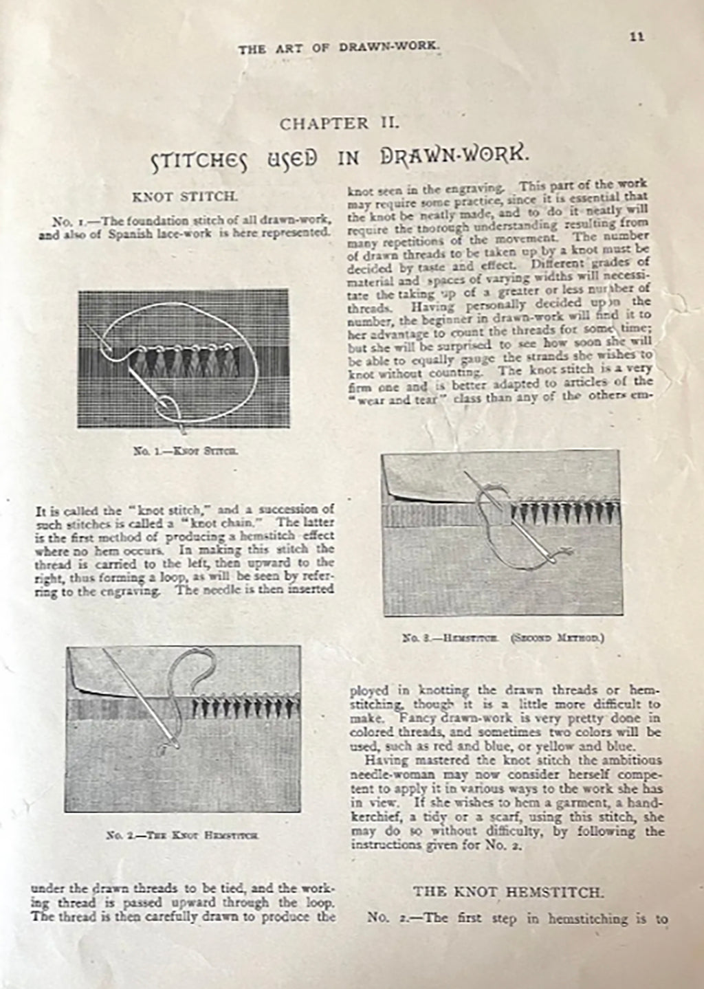 Antique Linen Edwardian Drawn Work and Pulled Thread Tutorial Book with Patterns, Publisehd London 1901, NOT a Reproduction! *Free Shipping