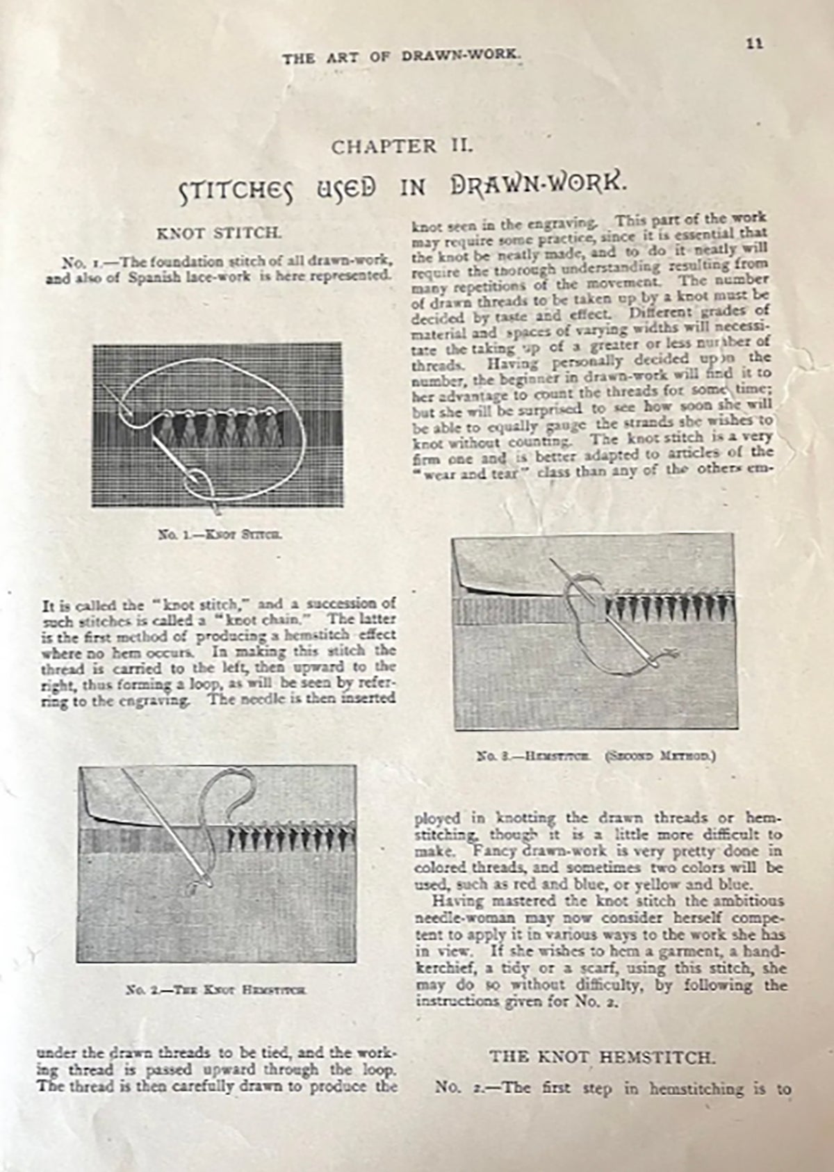 Antique Linen Edwardian Drawn Work and Pulled Thread Tutorial Book with Patterns, Publisehd London 1901, NOT a Reproduction! *Free Shipping