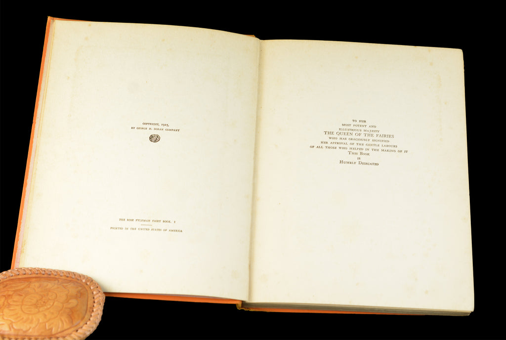 1920's Antique Children's Fairy Book, The Rose Fyleman Fairy Book, Rare First American Edition, Illustrated by Hilda T. Miller, •Free Shipping