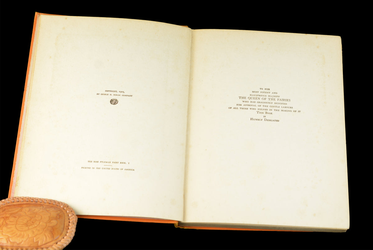 1920's Antique Children's Fairy Book, The Rose Fyleman Fairy Book, Rare First American Edition, Illustrated by Hilda T. Miller, •Free Shipping