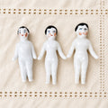 Scarce Victorian Frozen Charlotte & Frozen Charlie Dollhouse Dolls | Set of Three | c. 1880 | As Featured in Juicy History  *Free Shipping