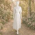 Antique 1918 Hand-Embroidered Linen Shirtwaist & Matching Skirt Ensemble | Wear Together or Separately *Free Shipping