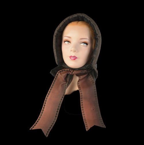 Early Victorian Wedding Bonnet, circa 1840 Museum Deaccession | Romantic–to–Victorian Era Transition