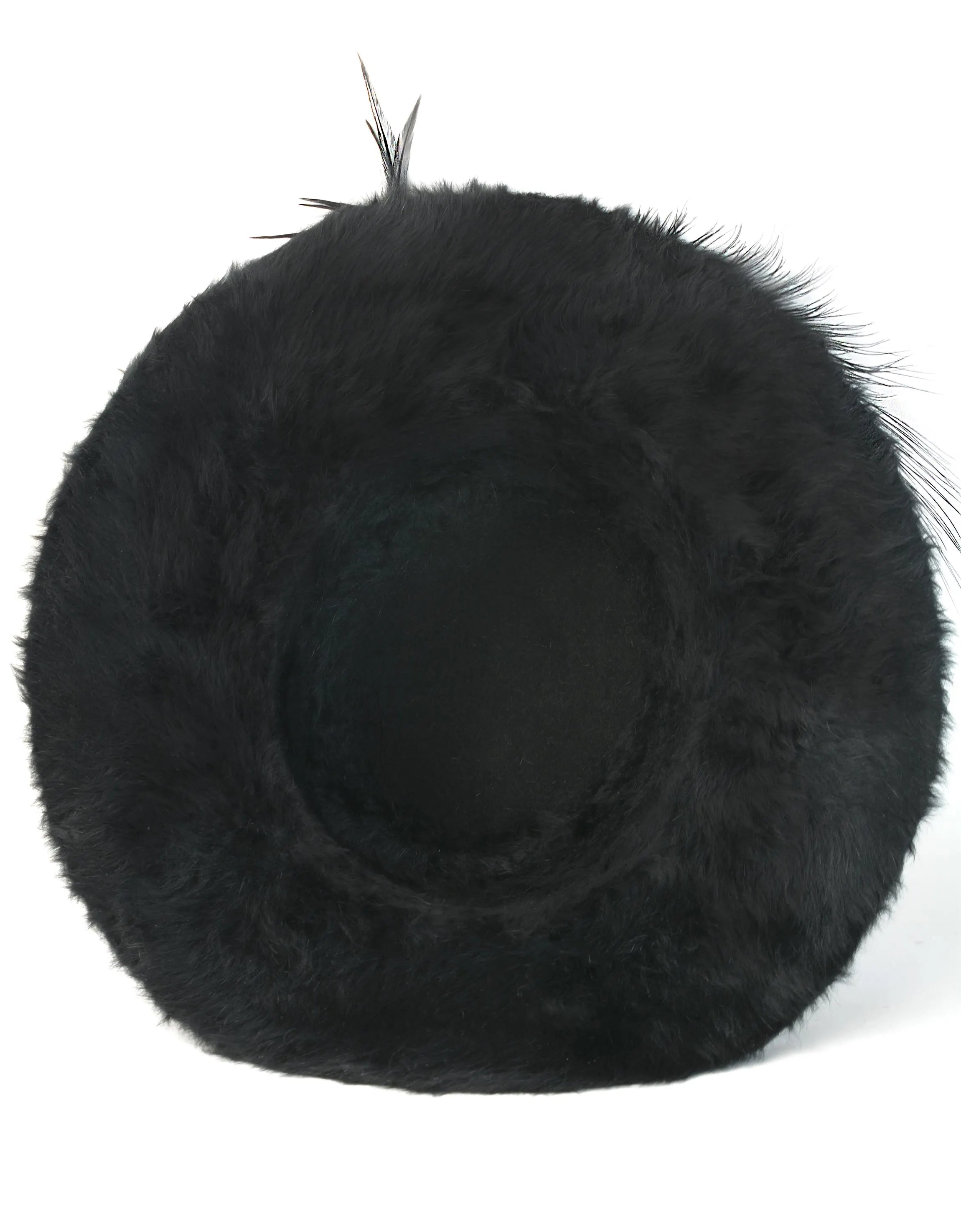 RARE Museum-Worthy 1910s Plush Beaver Antique Hat with Original Costly Feather Trim, Precisely Dated 1912–1915 | Excellent Condition