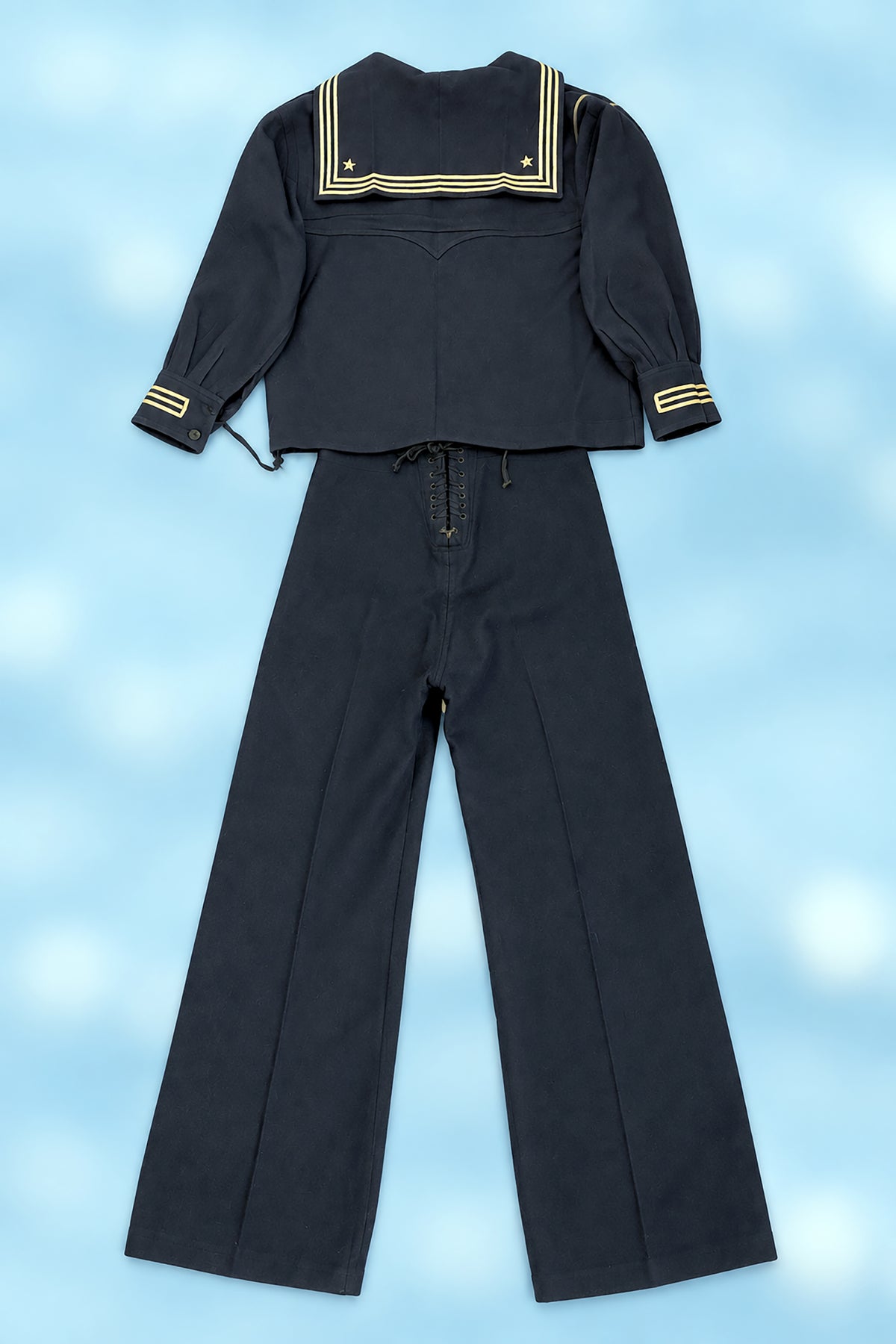 World War I U.S. Navy Gunner’s Mate First Class Uniform with Duffel Bag and Family Photograph of the Soldier Named Adrain, Dated 1917-1919, *Free Shipping
