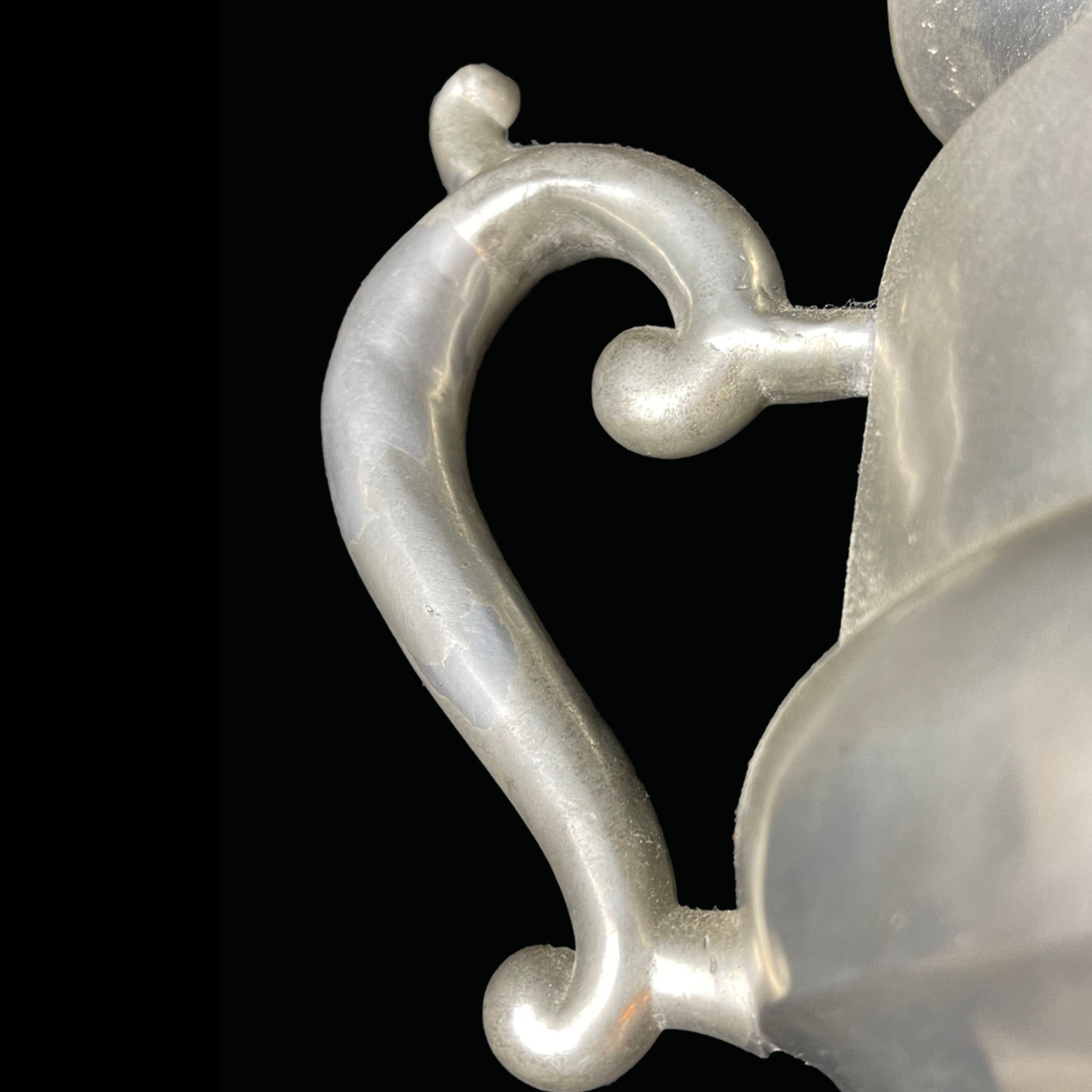 Antique Late Regency Period Handmade Pewter Teapot, Circa 1830