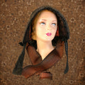 Authentic Early Victorian Wedding Bonnet | c. 1840 | Museum Deaccession | Romantic to Victorian Transition *Free Shipping